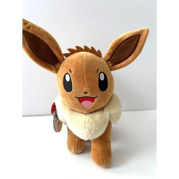 Pokémon Eevee Standing 12" Plush Stuffed Animal Toy New Animé‎ 2001 Nintendo - Picture 1 of 9